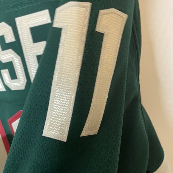 Minnesota Wild Fanatics NHL Breakaway Hockey Jersey Men L Home Green Parise 11 - Picture 2 of 5